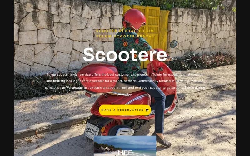 Scootere Rental Tulum